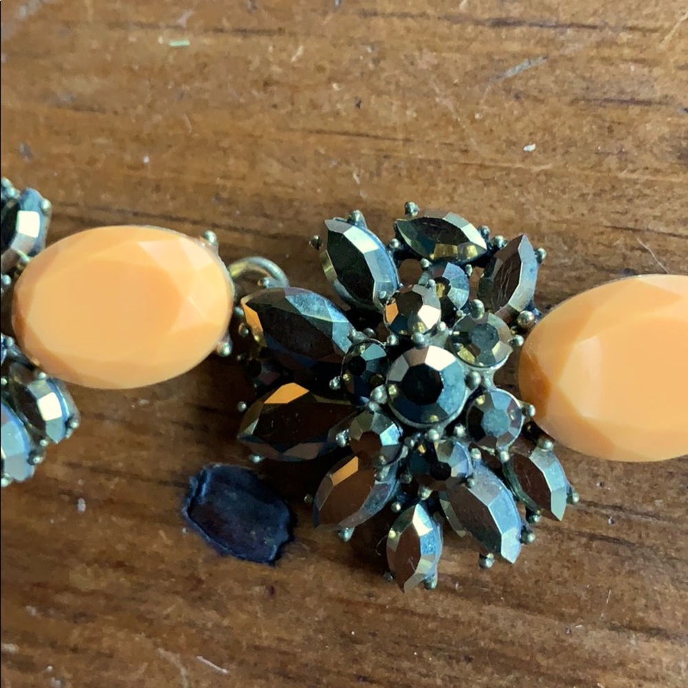 J. Crew Bronze cluster jeweled necklace - Picture 6 of 6